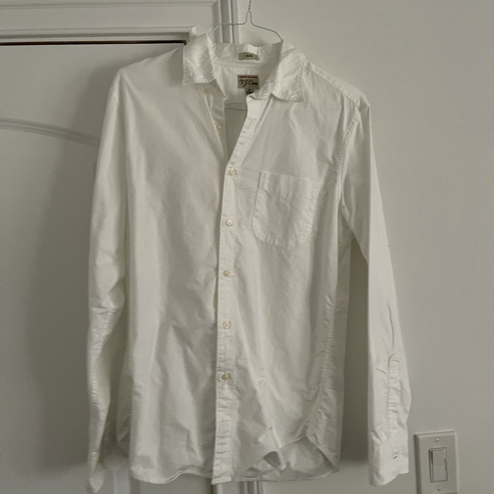 J.crew white button up shirt